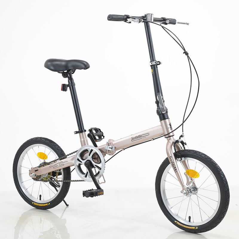 Cycling Gear Inches - Sanhema 16 Inch Folding Bicycle Single