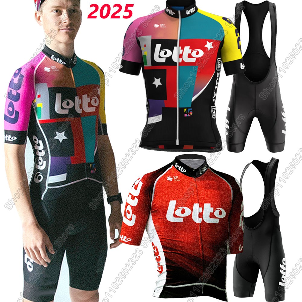 Padded Cycling Shorts - Lotto team 2025 cycling jersey set
