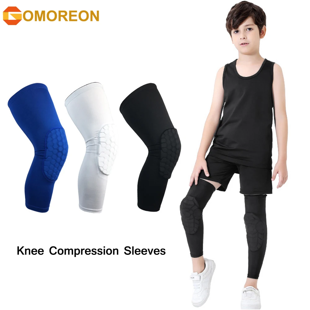 Youth Cycling Gear - Kids/Youth Sports Honeycomb Compression Knee Pads