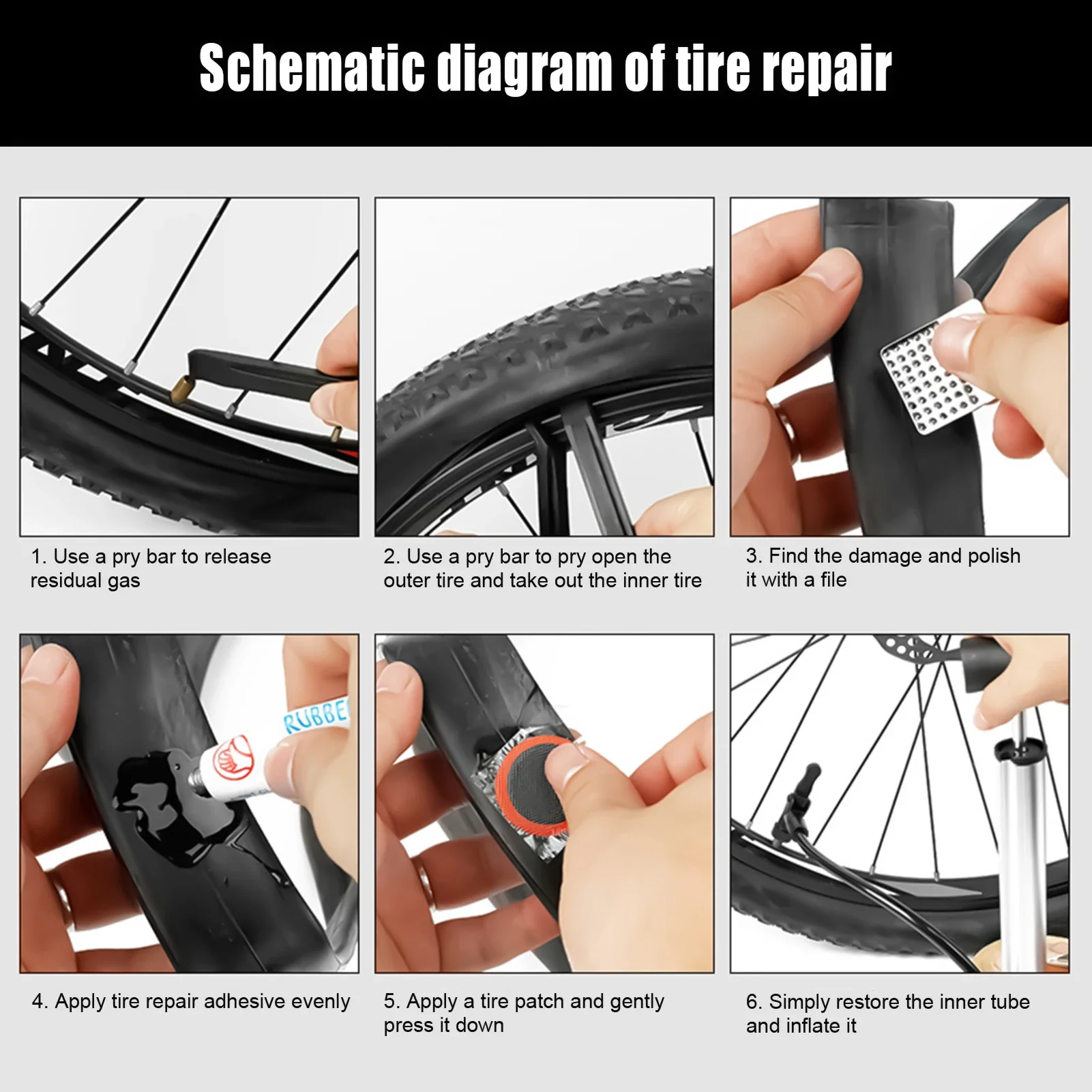 2026-Bike Tire Repair Kit Conv - огляд і ціна Bike Tube Repair Kit