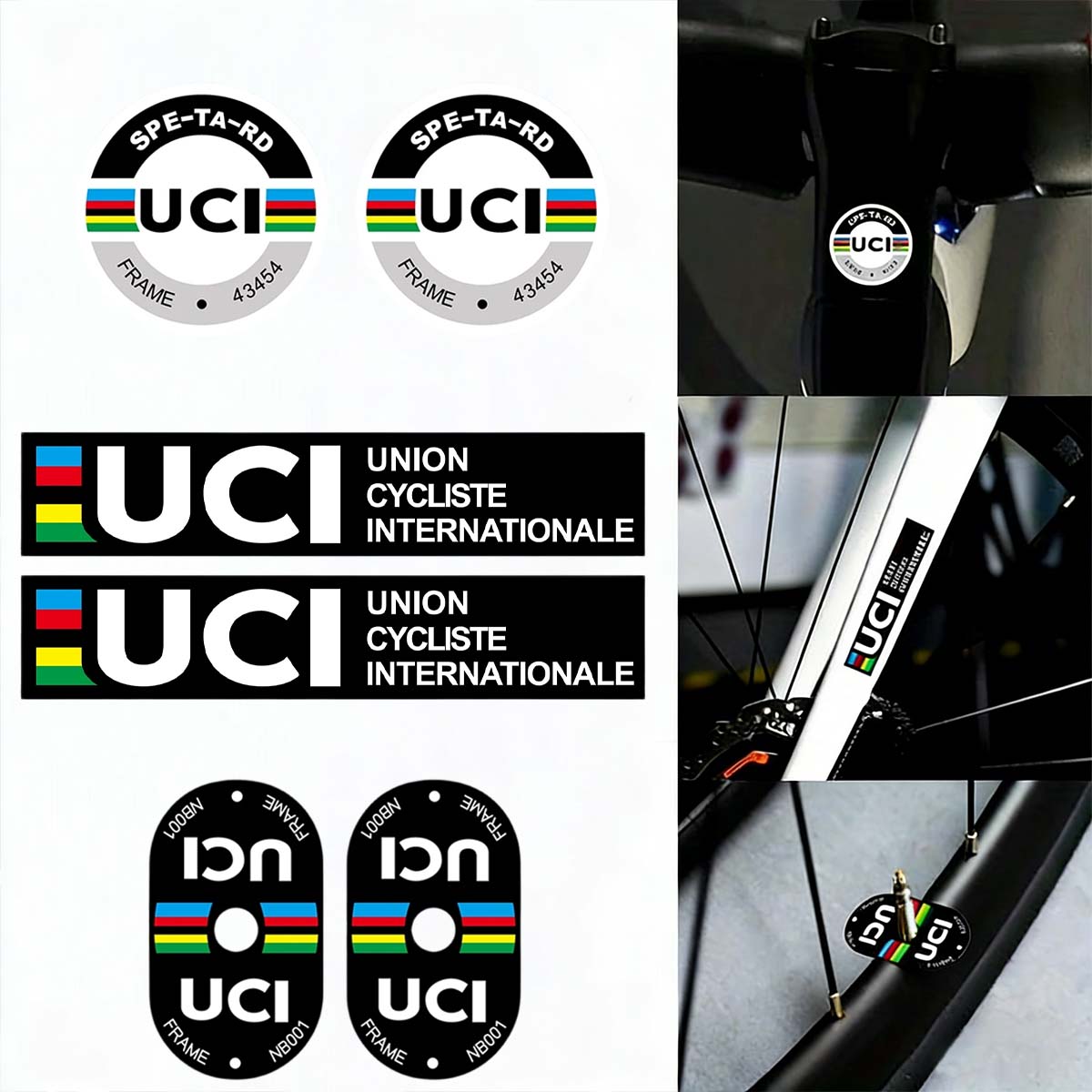UCI Cycling Frame Stickers Dur - огляд і ціна Cycling Gear Sale