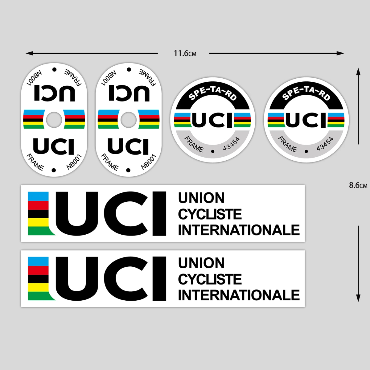 UCI Cycling Frame Stickers Dur - огляд і ціна Cycling Gear Sale