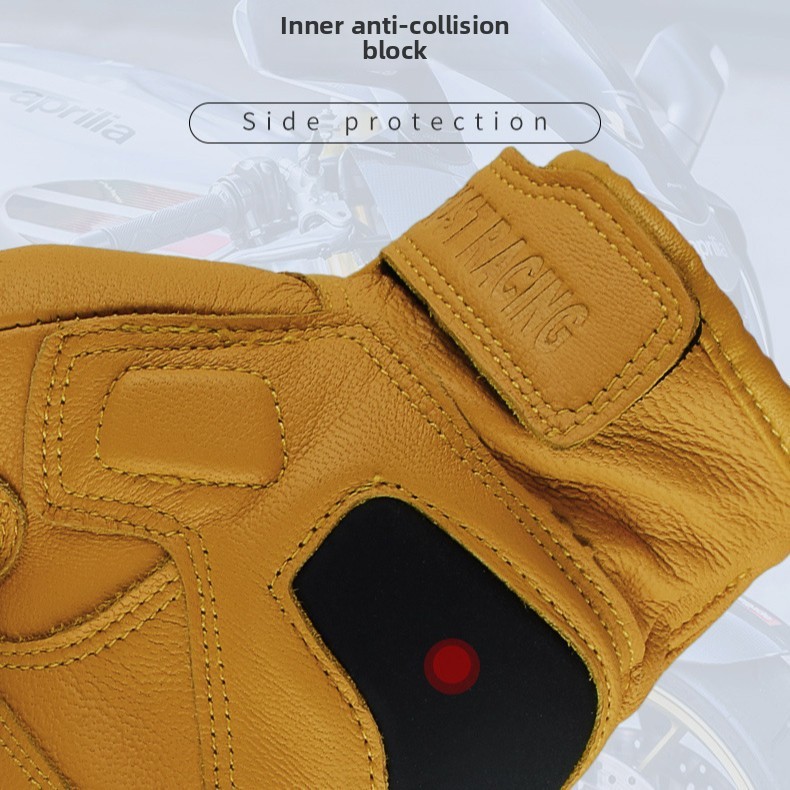 Vintage Motorcycle Leather Glo - огляд і ціна Yellow Cycling Gear