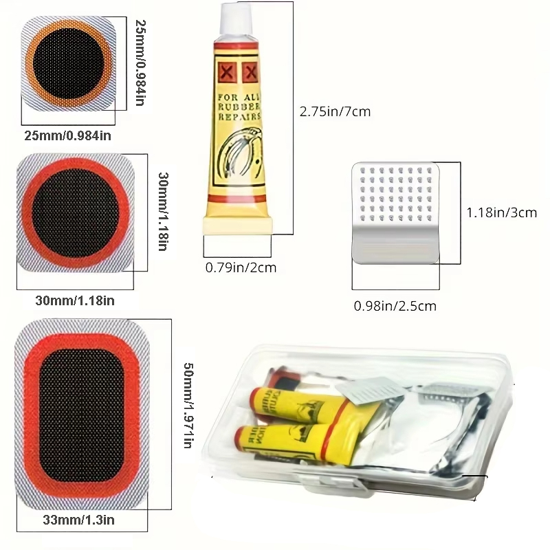 39pcs Bike Tire Repair Kit - B - огляд і ціна Bike Tube Repair Kit