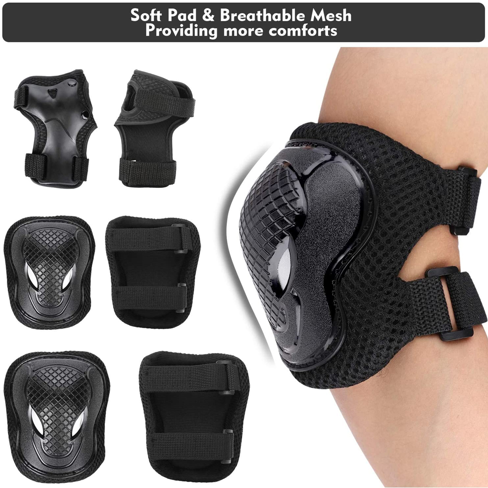 6Pcs Kids Knee Pads & Elbow Pa - огляд і ціна Youth Cycling Gear