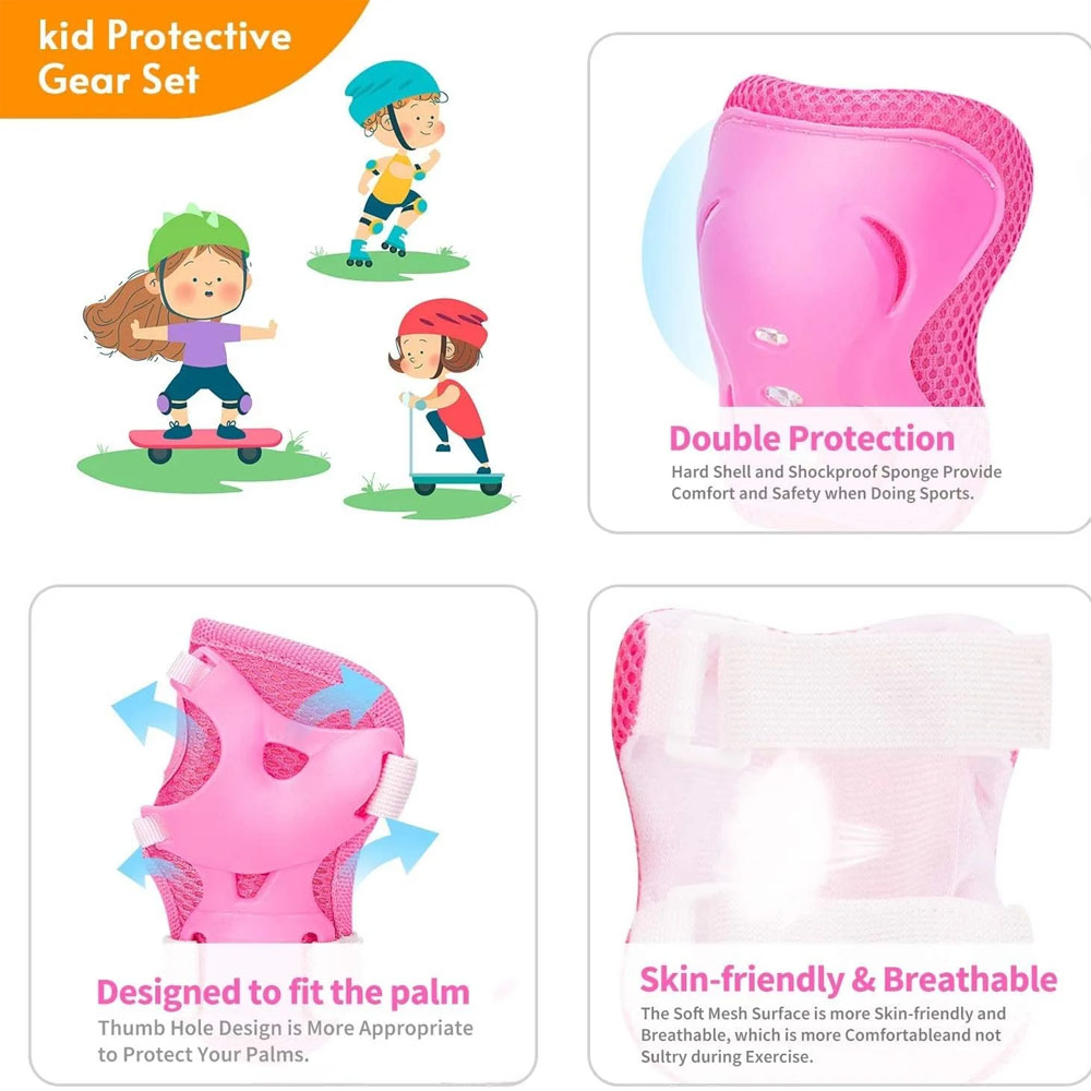 6Pcs Youth/Kids Knee Pads Elbo - огляд і ціна Youth Cycling Gear