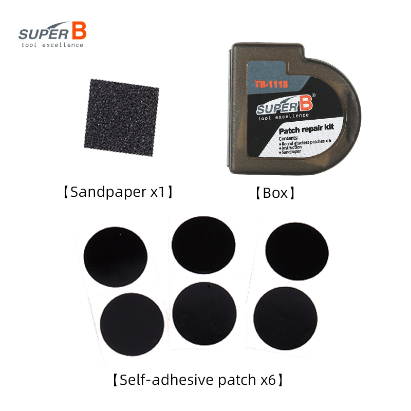 Super B TB-1118 6pcs Bicycle R - огляд і ціна Bike Tube Repair Kit