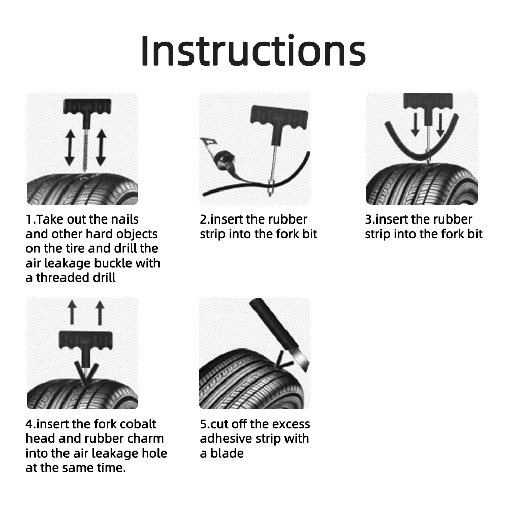 Car Motorcycle Tire Repair Too - огляд і ціна Bike Tube Repair Kit