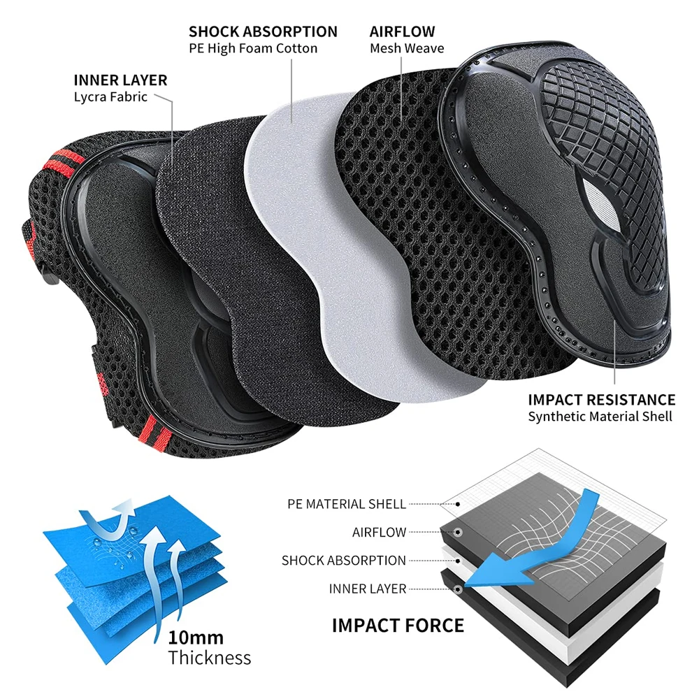6PCS Youth/Kids Knee Pads Elbo - огляд і ціна Youth Cycling Gear