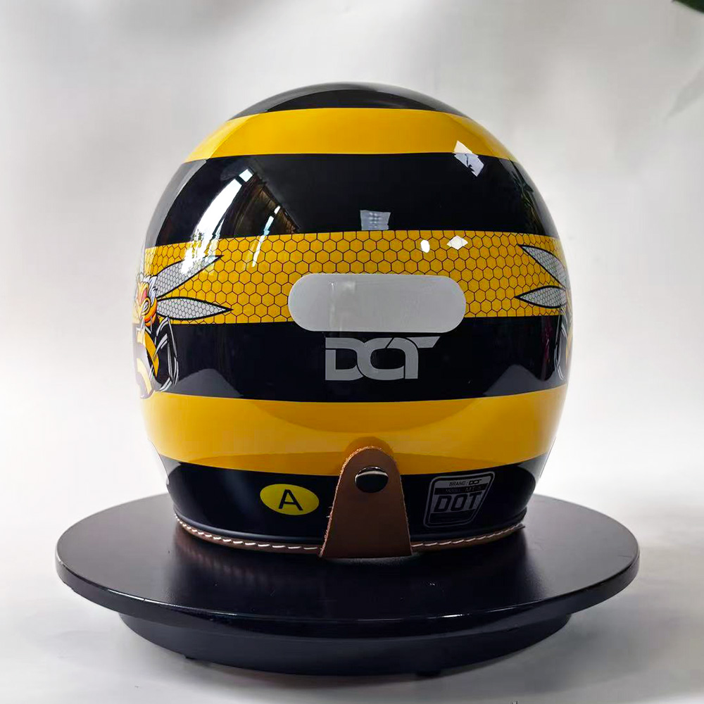 New Retro Motorcycle Helmet Ye - огляд і ціна Yellow Cycling Gear