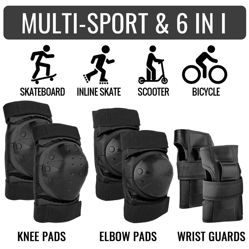 Adult Youth Kids Knee Pads Elb - огляд і ціна Youth Cycling Gear